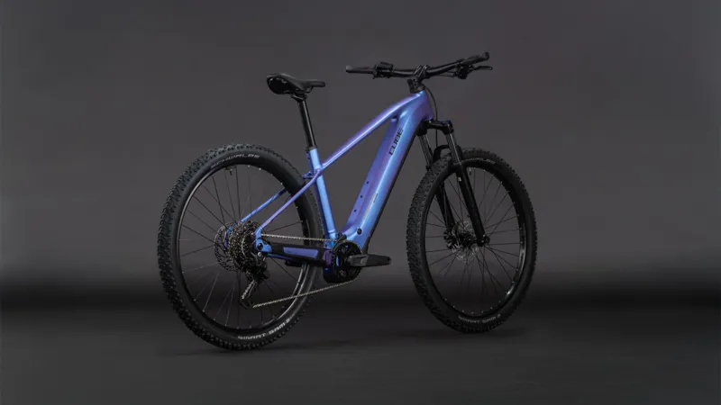 Cube Reaction Hybrid One 800Wh Electric Mountain Bike in Blueiris and Reflect-7
