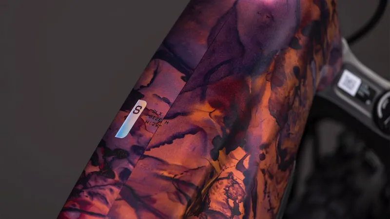 Cube Reaction Hybrid SLX 800Wh Electric Mountain Bike in Shiftblush and Art-4