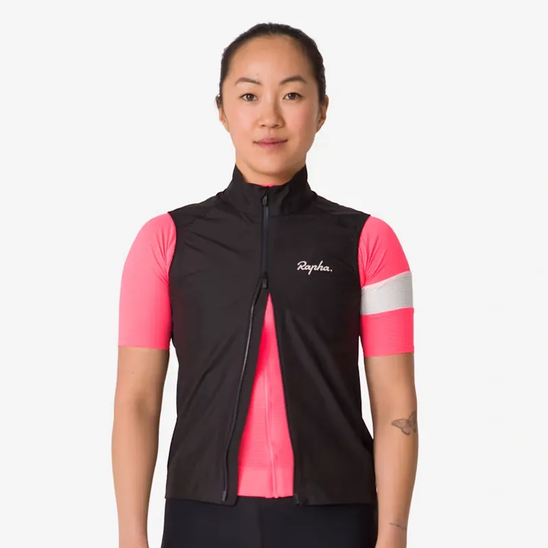 Rapha Women's Core Gilet in Black and White-2