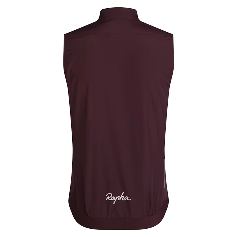 Rapha Men's Core Gilet in Mahogany and White-1