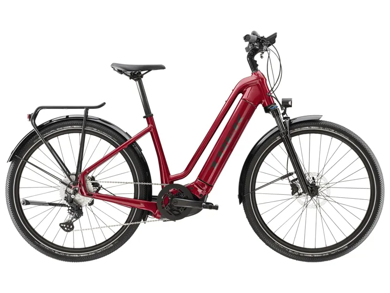 Trek Allant+ 7 Lowstep Electric City Bike in Crimson