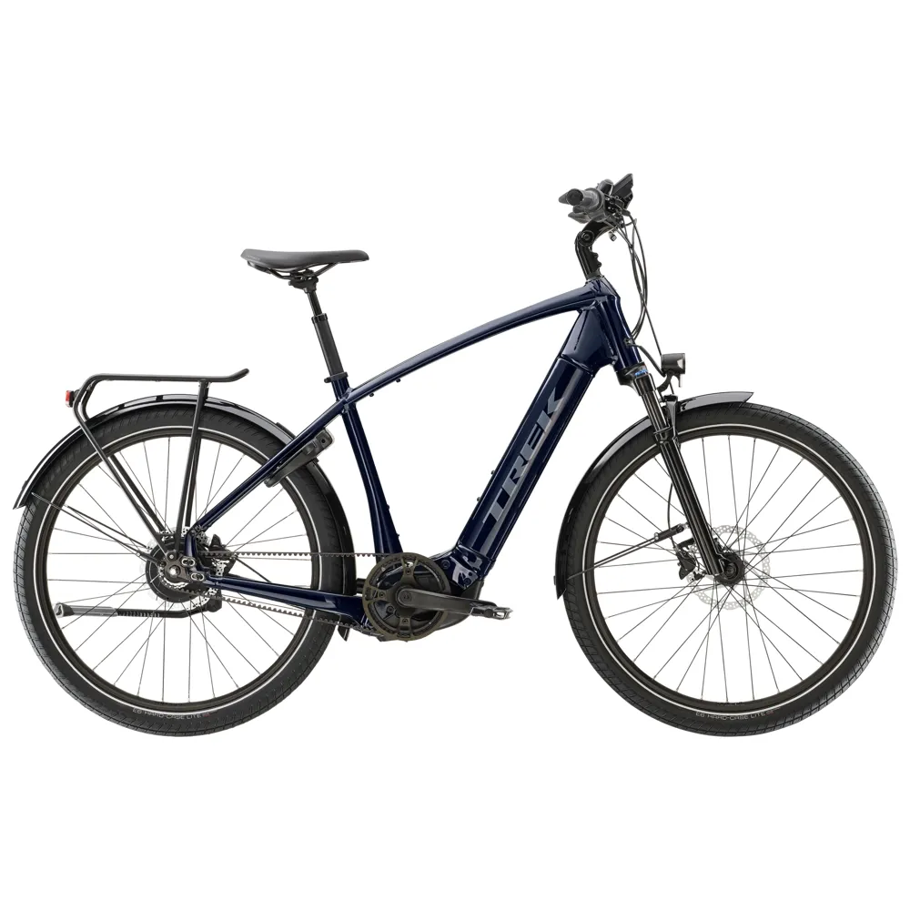 Team Cycles Trek TREK Allant+ 9 625Wh Electric Hybrid Bike in Deep Dark Blue | Interest FREE Finance & Online Refund Policy.