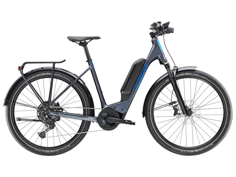 TREK Allant+ 6 Lowstep 545Wh Electric Hybrid Bike in Galactic Grey