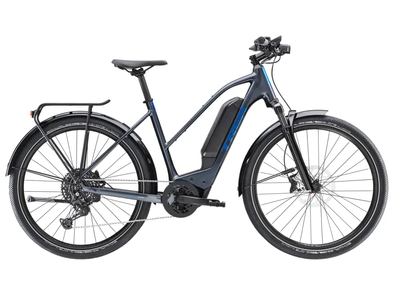 TREK Allant+ 6 Stagger 400Wh Electric Hybrid Bike in Galactic Grey