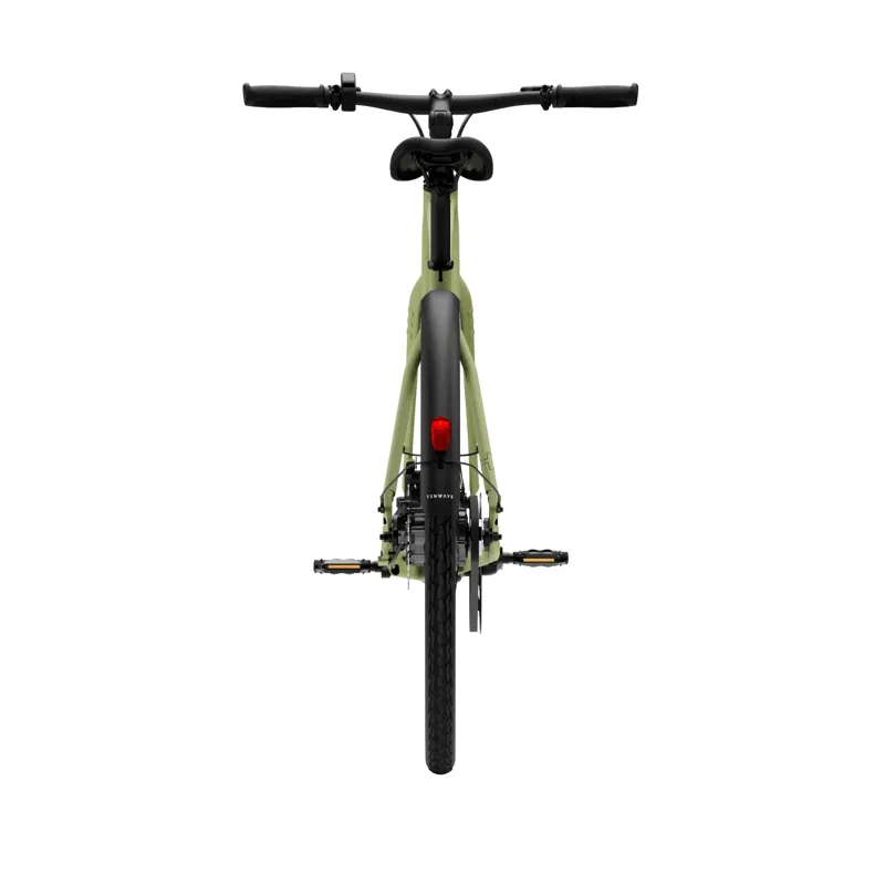 Tenways CGO 600 PRO 360Wh Electric City Bike in Avocado Green-4