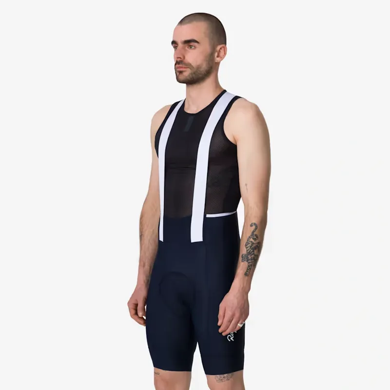 Rapha Men's Brevet Element Cargo Bib Shorts in Dark Navy and White-3