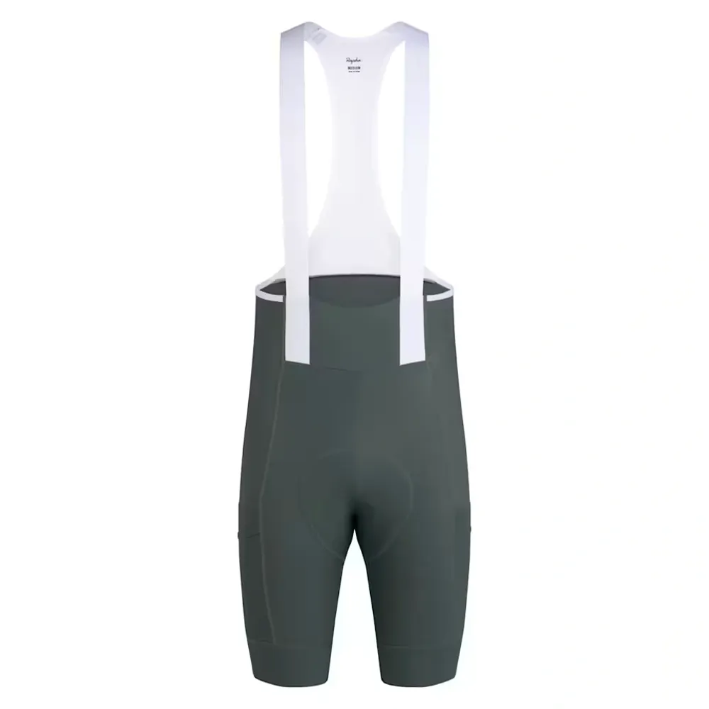 Team Cycles Rapha Men's Brevet Element Cargo Bib Shorts in Onyx and White | Interest FREE Finance & Online Refund Policy.
