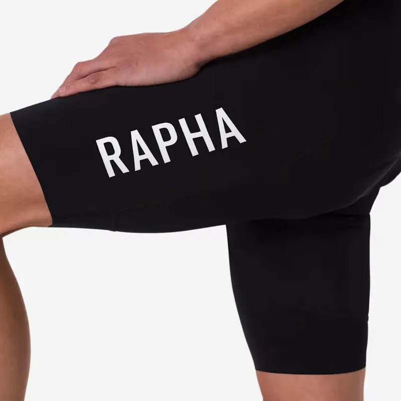 Rapha Mens Pro Team Bib Shorts III in Black and White - Regular-7