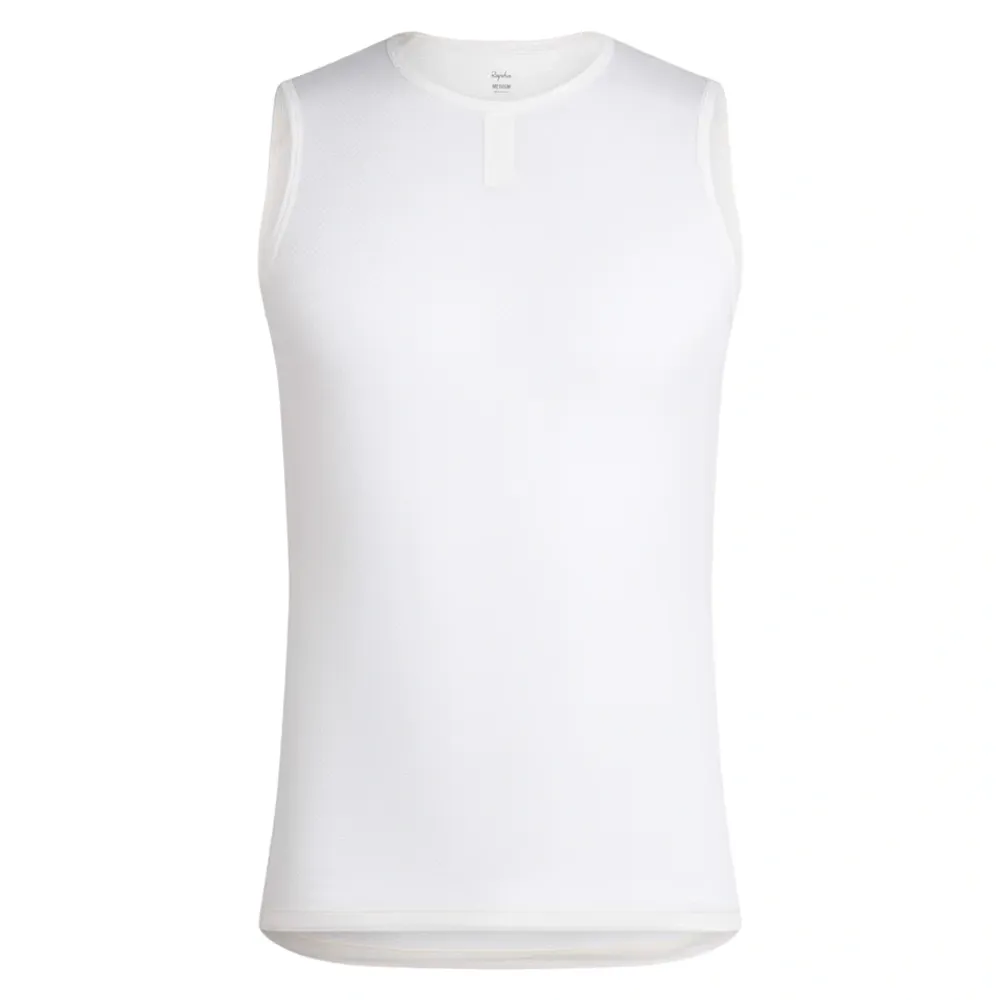 Team Cycles Rapha Men's Lightweight Sleeveless Base Layer in White | Interest FREE Finance & Online Refund Policy.