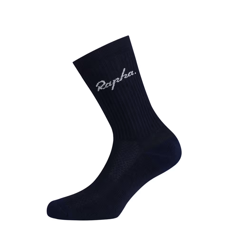 Rapha Cotton Crew Socks in Night Sky and Basic White-1