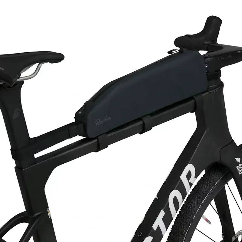 Rapha Long Explore Top Tube Bag in Vulcan and Asphalt-2