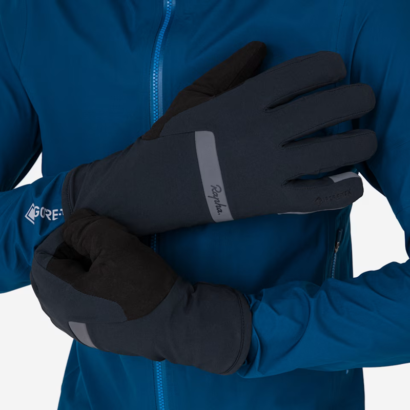 Rapha Gore-Tex Insulated Waterproof Gloves in Black and Dark Grey-1