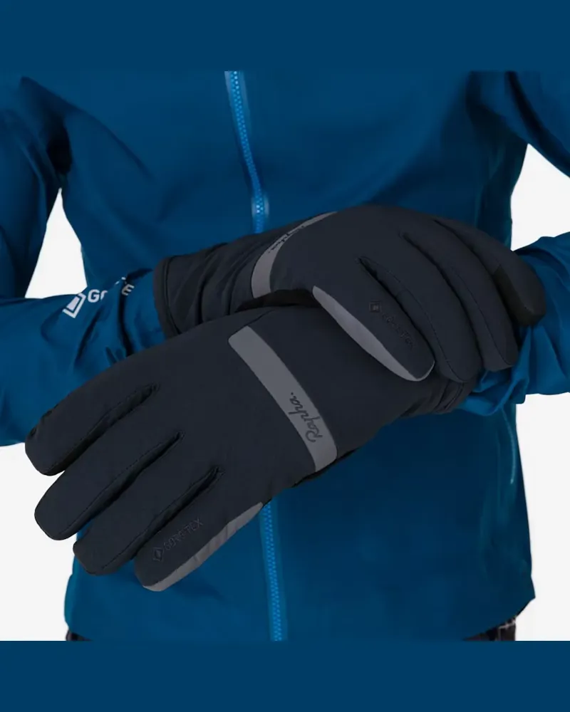 Rapha GoreTex Insulated Waterproof Gloves in Black and Grey-1