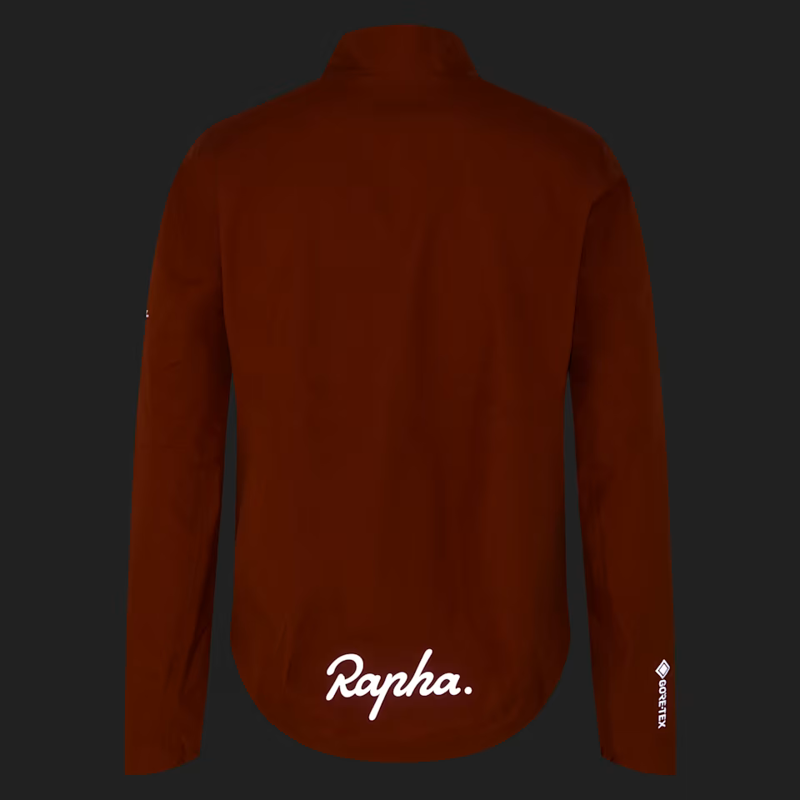 Rapha Men's Rapha GORE-TEX Rain Jacket in Paprika and Silver-3