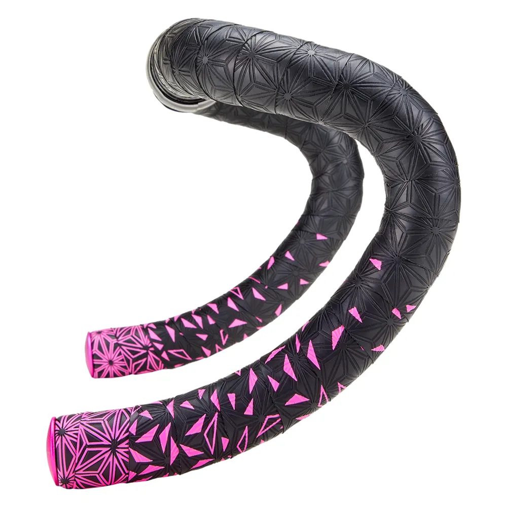 Team Cycles Supacaz Sticky Kush Bar Tape and Plugs in Neon Pink | Interest FREE Finance & Online Refund Policy.