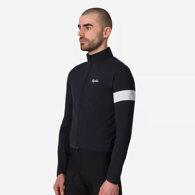 Rapha Men's Core Rain Jacket in Black and White-3