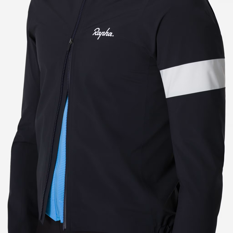 Rapha Men's Core Rain Jacket in Black and White-4
