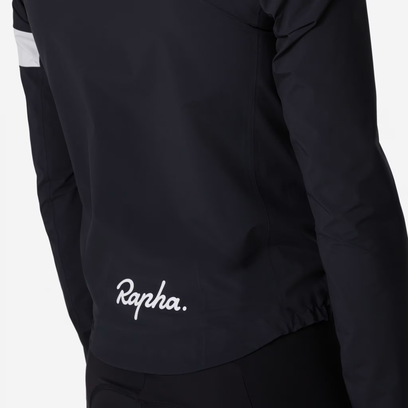 Rapha Men's Core Rain Jacket in Black and White-5