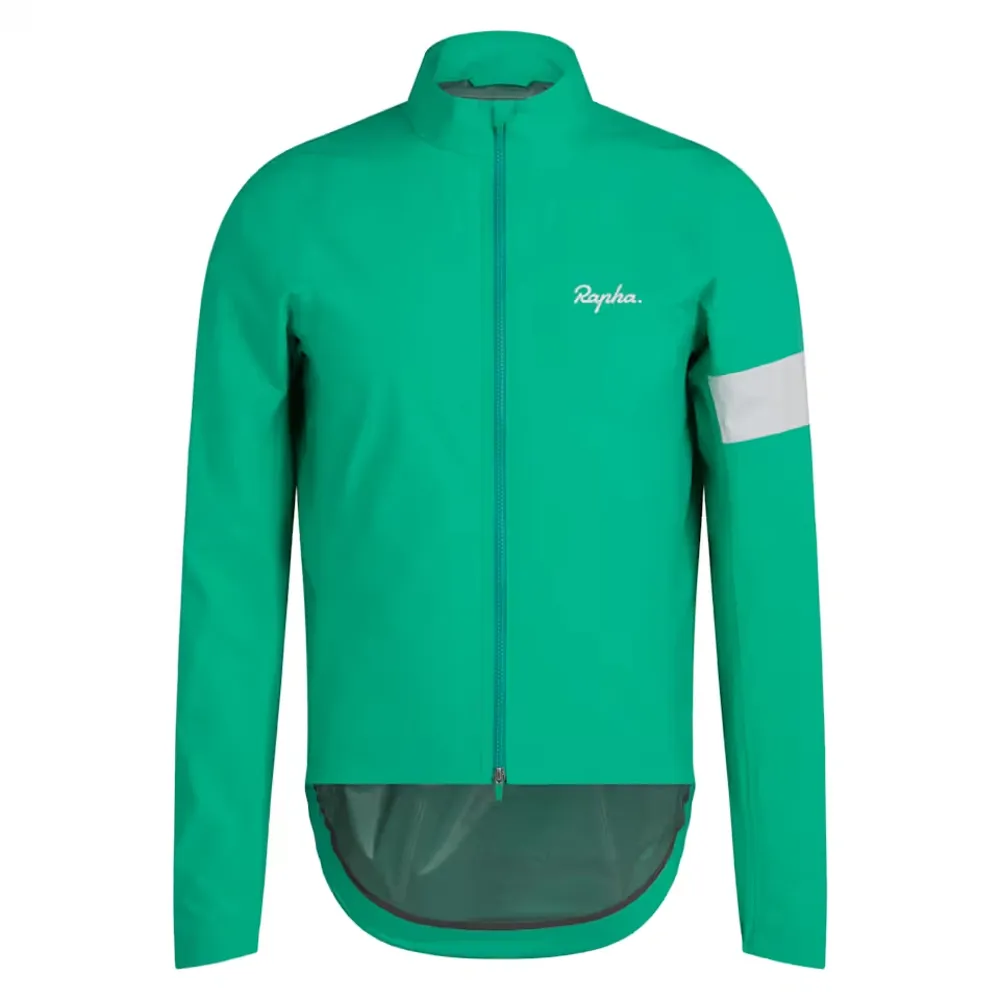 Team Cycles Rapha Men's Core Rain Jacket III in  Fresh Green and White | Interest FREE Finance & Online Refund Policy.