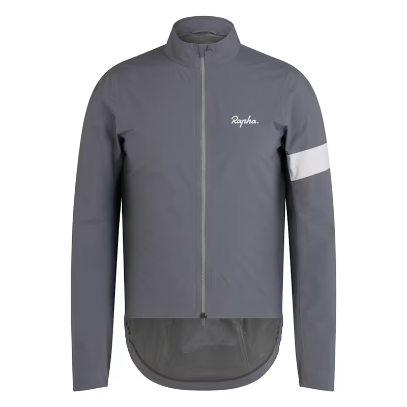 Rapha Men's Core Rain Jacket Grey and White