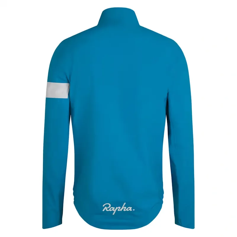 Rapha Men's Core Rain Jacket III in Teal Blue and White-1