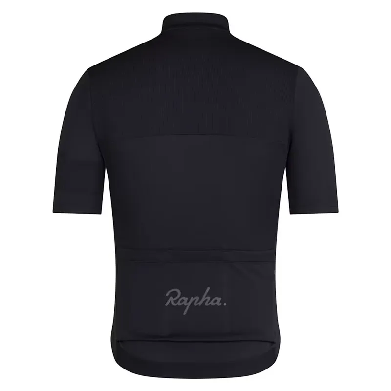 Rapha Mens Brevet Element Jersey in Black and Grey-1