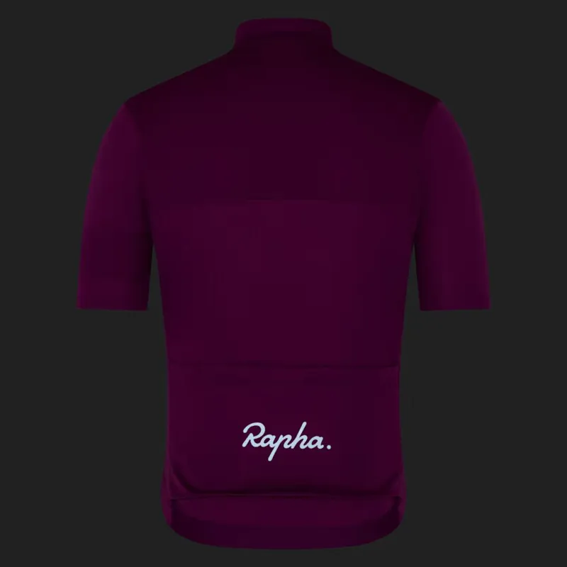 Rapha Mens Brevet Element Jersey in Amethyst and Dark Navy-3