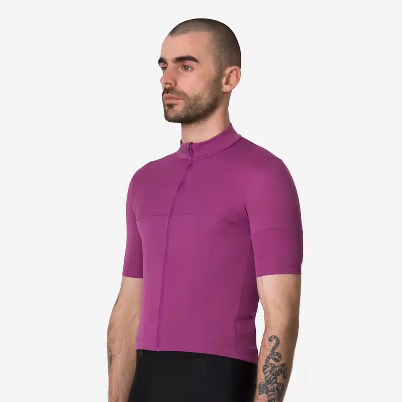 Rapha Mens Brevet Element Jersey in Amethyst and Dark Navy-5