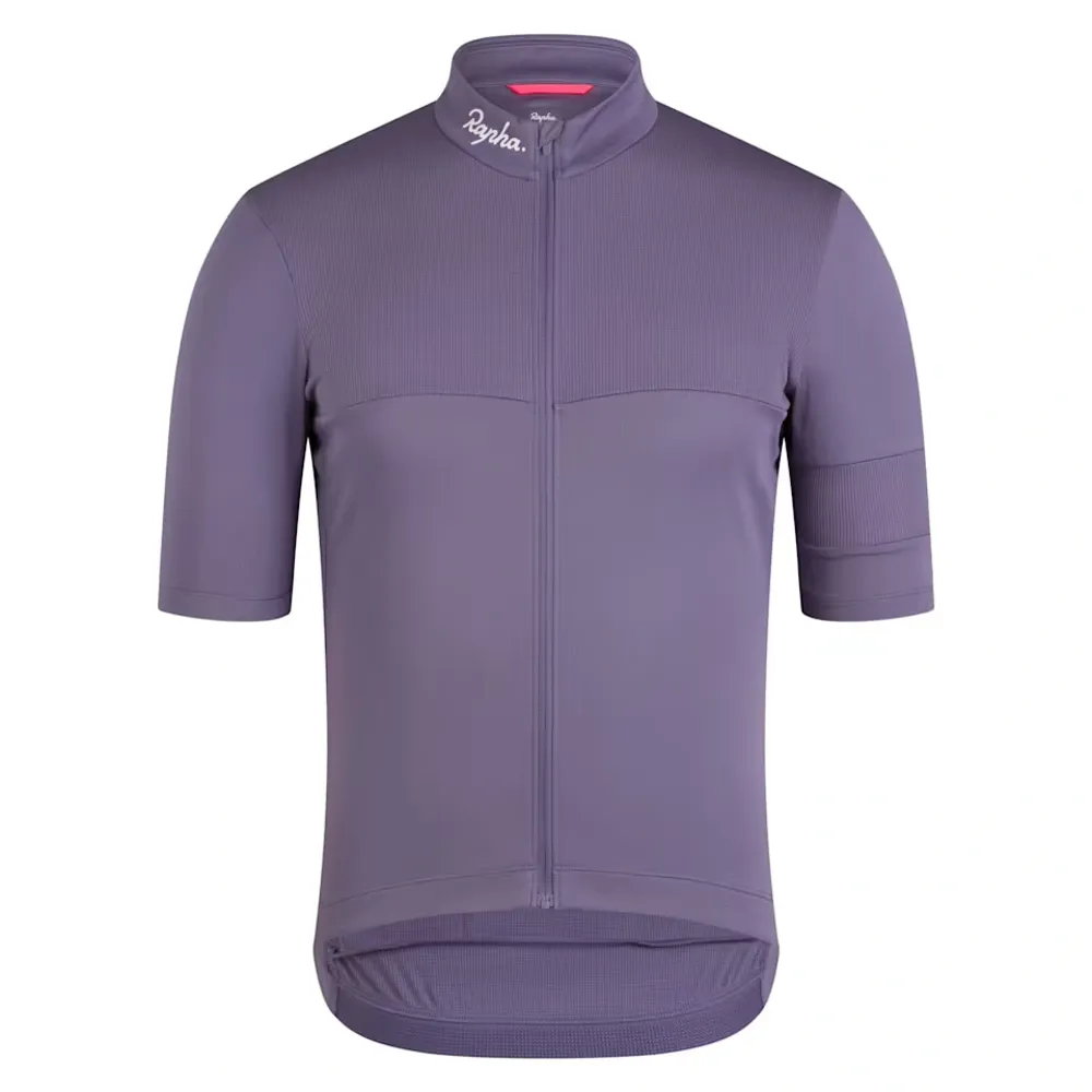 Team Cycles Rapha Men's Brevet Element Jersey in Dusted Lilac and Black | Interest FREE Finance & Online Refund Policy.