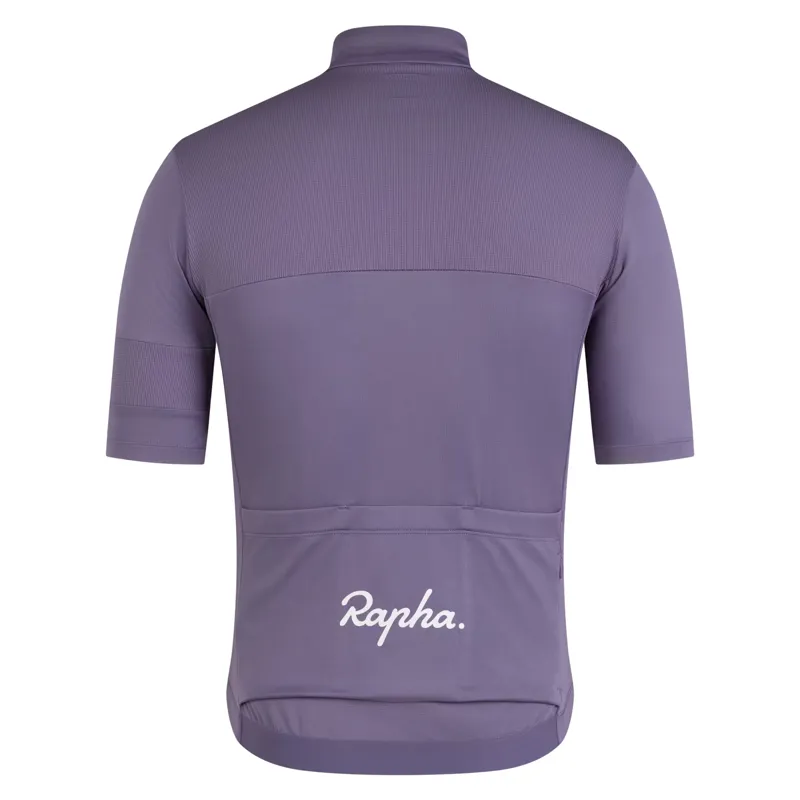Rapha Men's Brevet Element Jersey in Dusted Lilac and Black-1