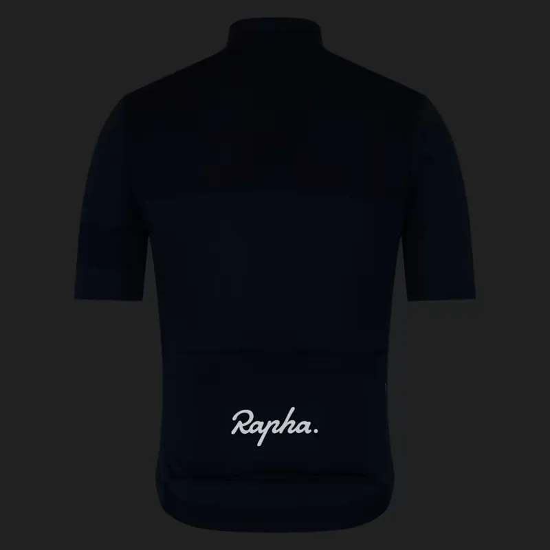 Rapha Mens Brevet Element Jersey in Dark Navy and White-4