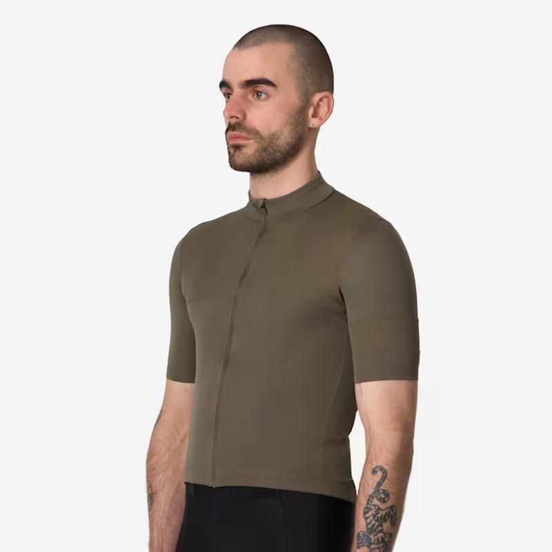 Rapha Men's Brevet Element Jersey in Green and Dark Green-3