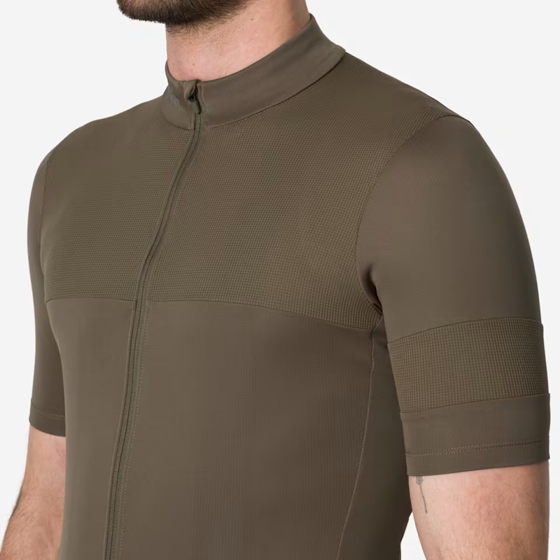 Rapha Men's Brevet Element Jersey in Green and Dark Green-4