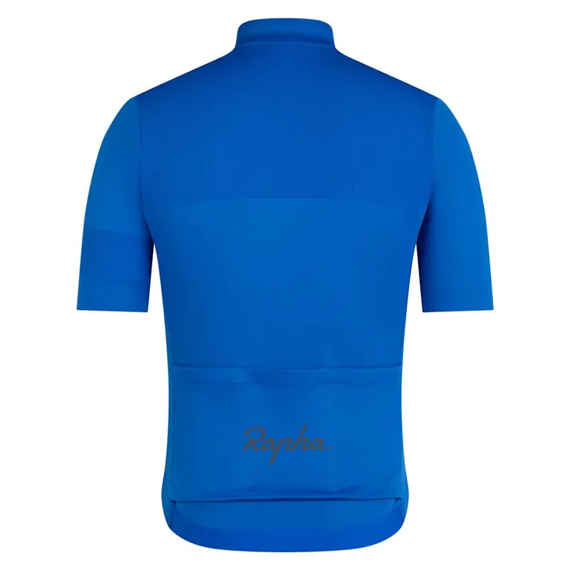 Rapha Mens Brevet Element Jersey in Cobalt and Dark Navy-1