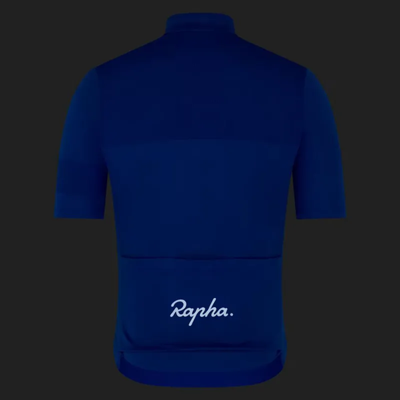 Rapha Mens Brevet Element Jersey in Cobalt and Dark Navy-3
