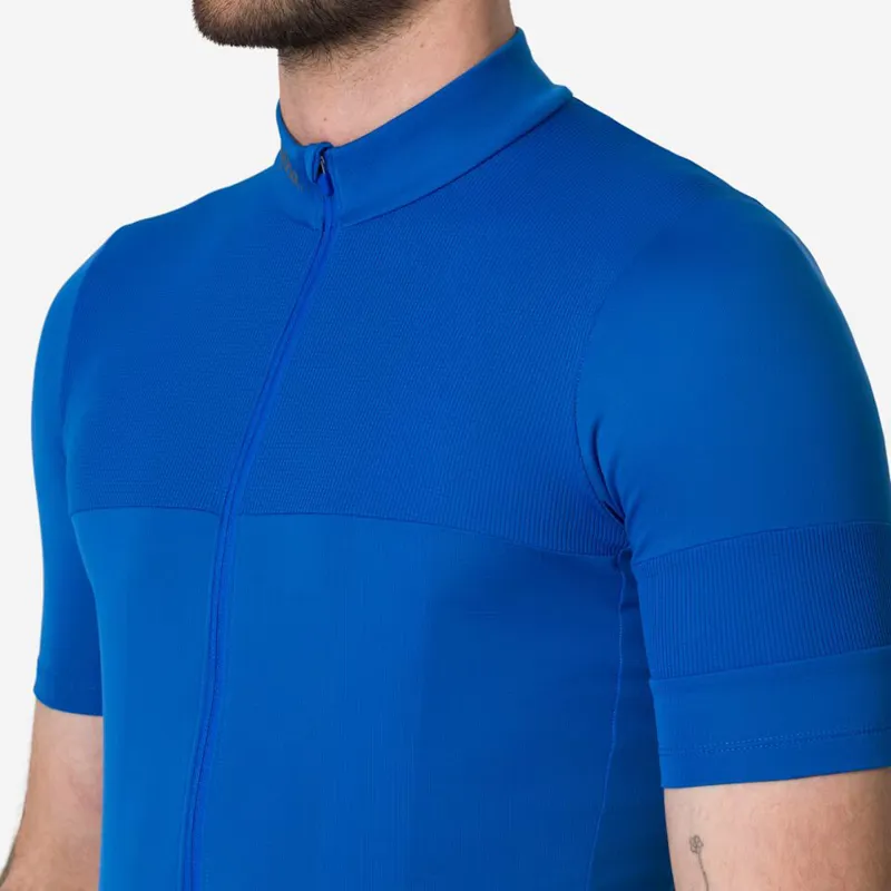 Rapha Mens Brevet Element Jersey in Cobalt and Dark Navy-6