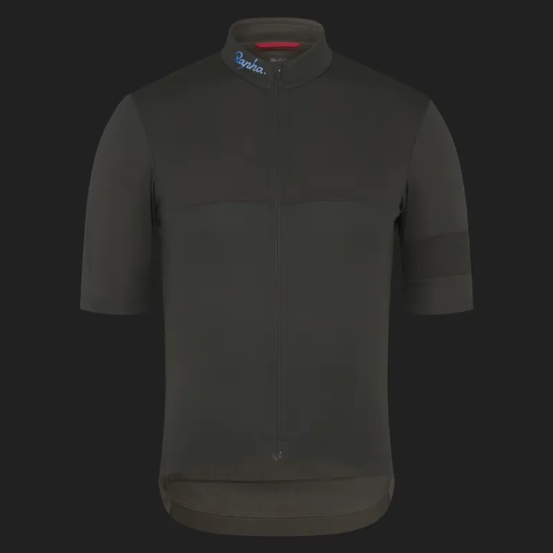 Rapha Men's Brevet Element Jersey in Khaki and Black-2