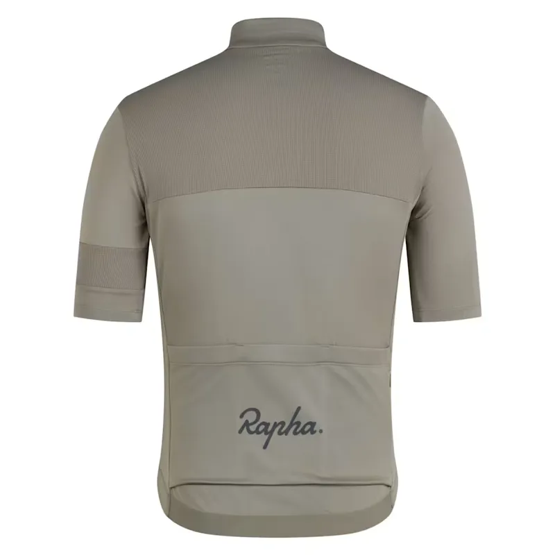 Rapha Men's Brevet Element Jersey in Khaki and Black-1