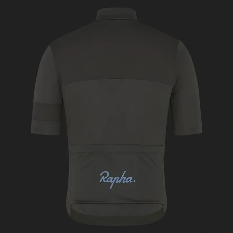 Rapha Men's Brevet Element Jersey in Khaki and Black-3
