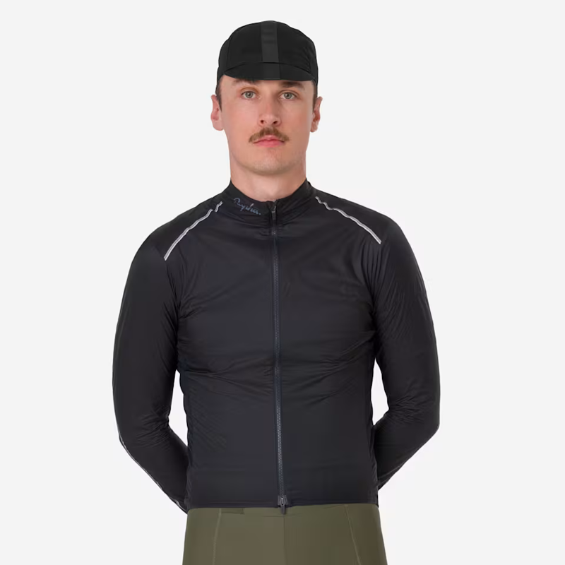 Rapha Men's Brevet Element Wind Jacket in Black-4