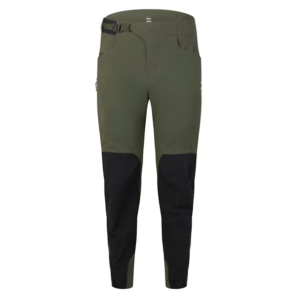 Team Cycles Rapha Men's Trail Finale Pants in Dark Green and White | Interest FREE Finance & Online Refund Policy.