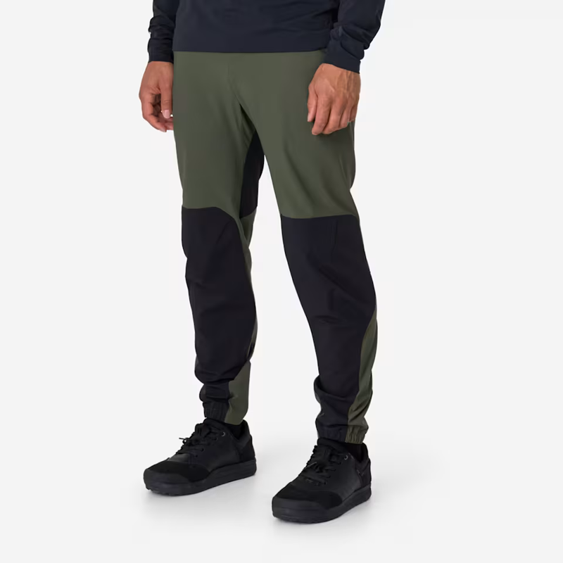 Rapha Men's Trail Finale Pants in Dark Green and White-3