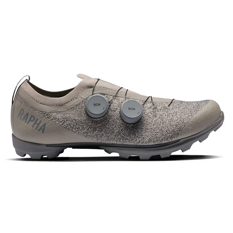 Rapha Pro Team Powerweave Gravel Shoes in Dove and Rock Ridge