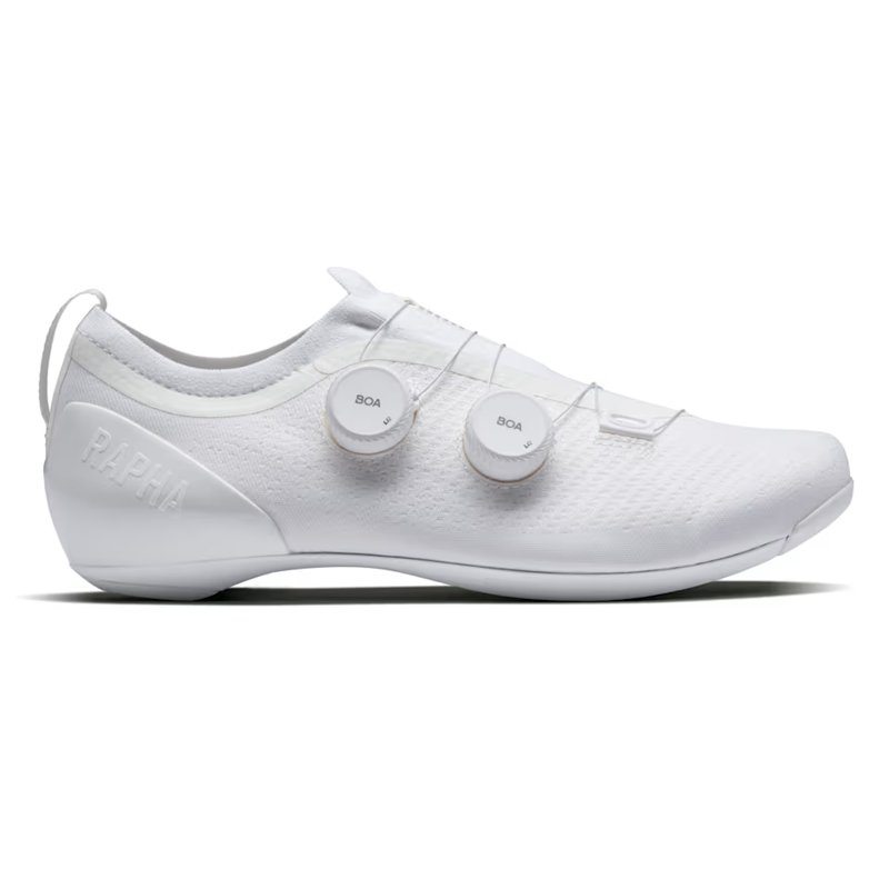 Rapha Pro Team Powerweave Road Shoes in White and Light Grey