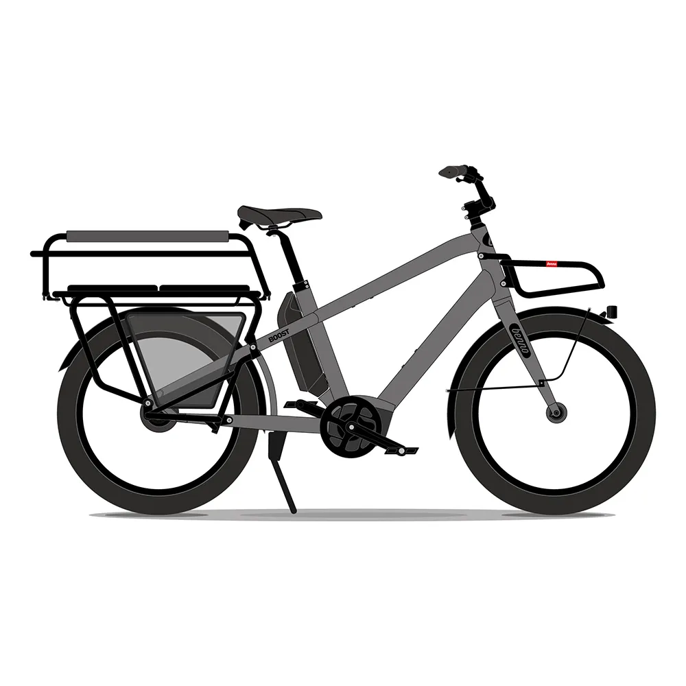 Team Cycles Benno Bikes Boost CX EVO 5 Regular Family Kit 500Wh Electric Cargo Bike in Anthracite Grey | Interest FREE Finance & Online Refund Policy.