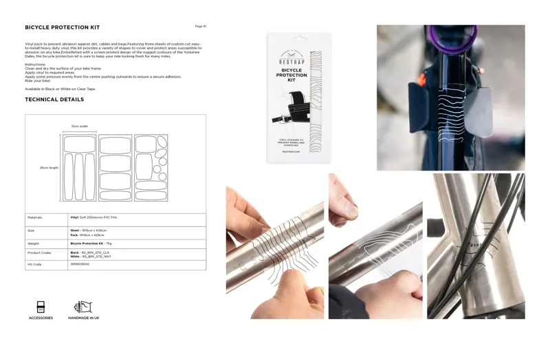 Restrap Bicycle Protection Kit in Black-1