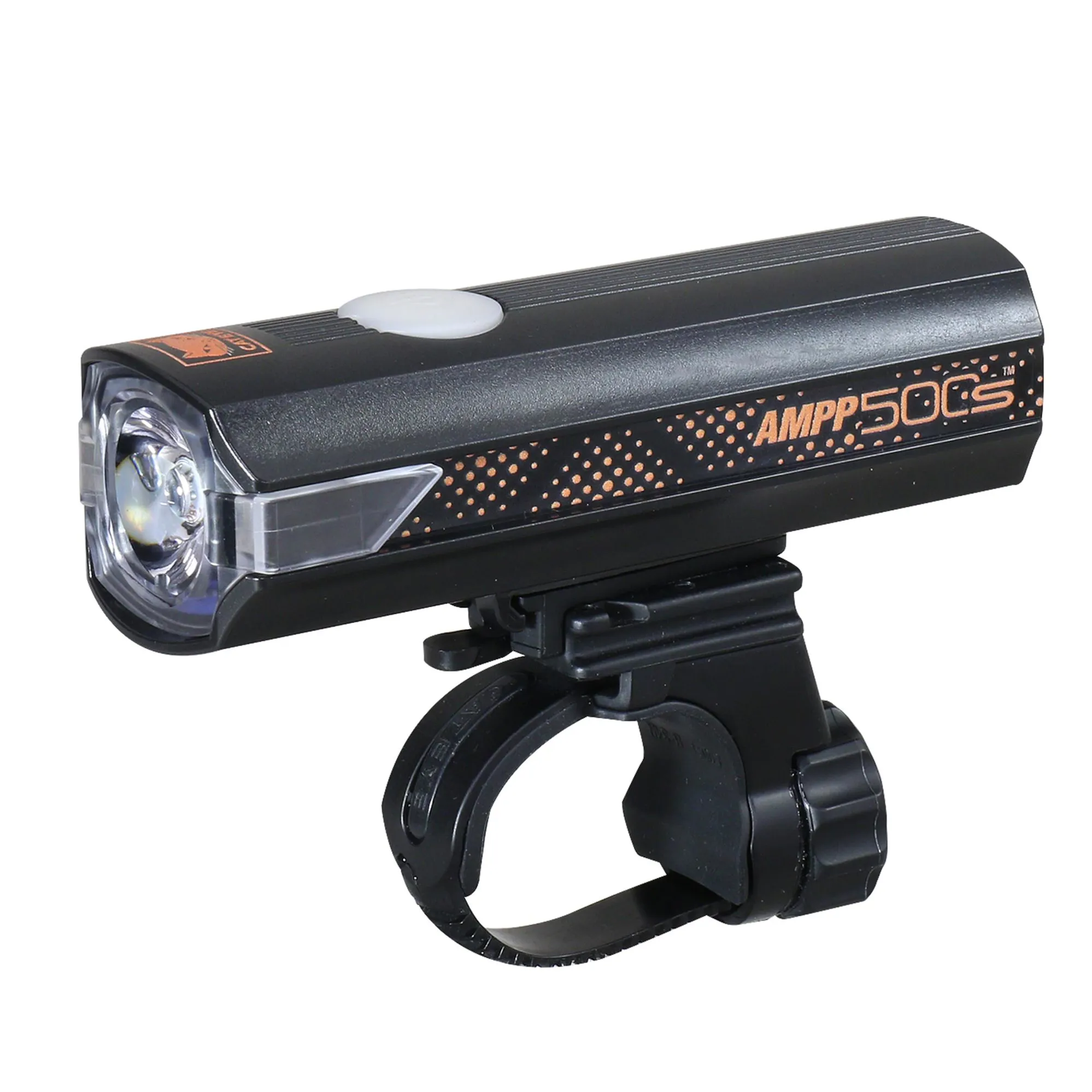 Cateye AMPP 500S Colour Edition Front Bike Light in Orange