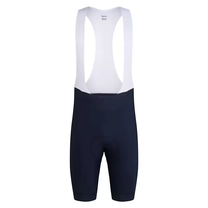 Rapha Mens Core Bib Shorts in Dark Navy and White
