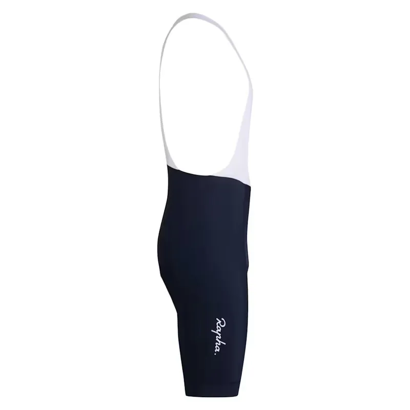 Rapha Mens Core Bib Shorts in Dark Navy and White-3