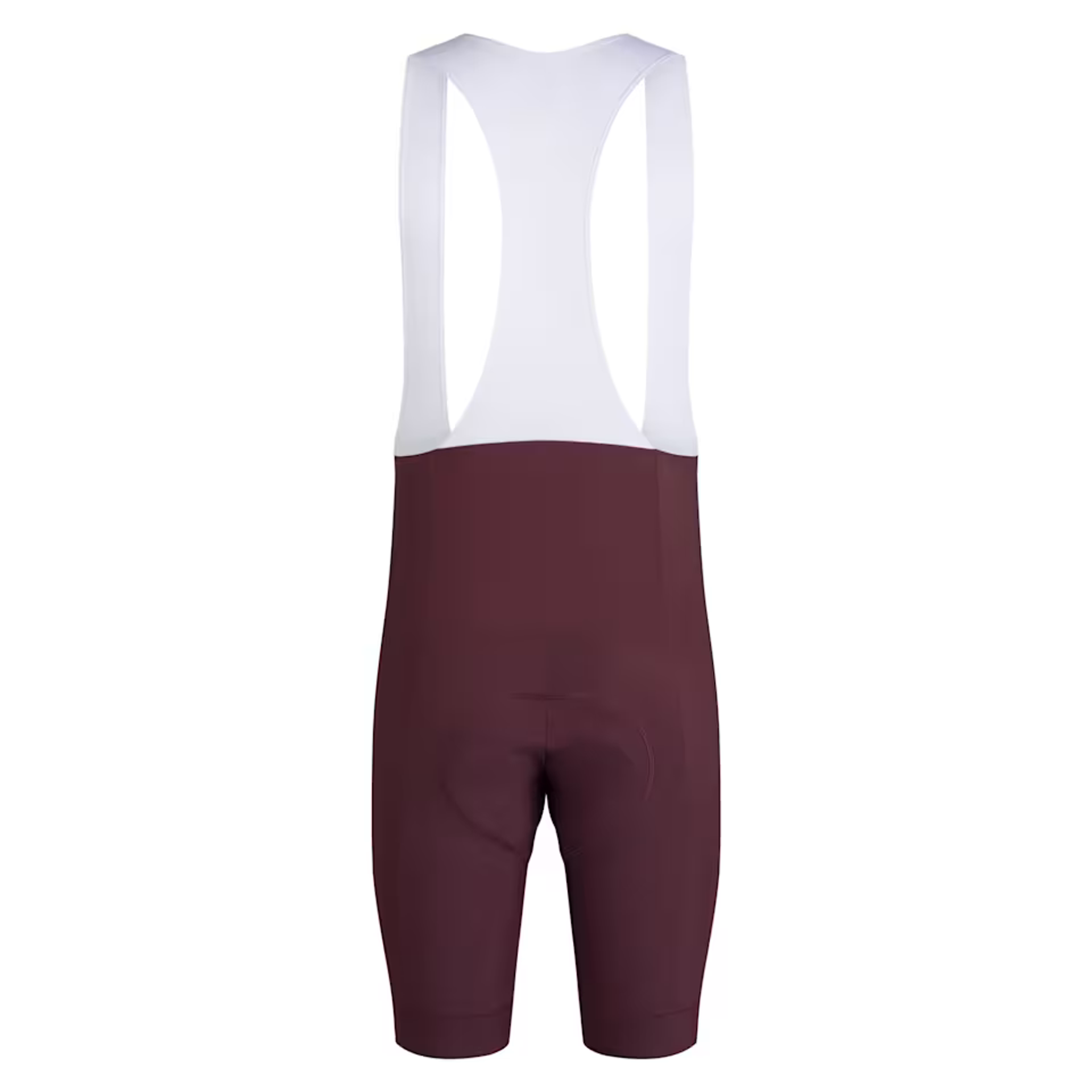 Rapha Mens Core Bib Shorts in Mahogony and White